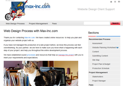Max-Inc.com Client Support website